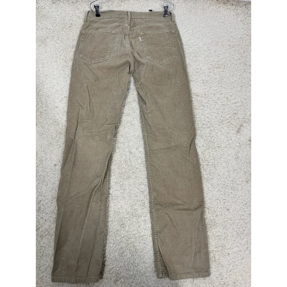 VTG Levi's Tan Corduroy Jeans Men's‎ 33x34 Straight Leg Pants Y2K Classic Grunge